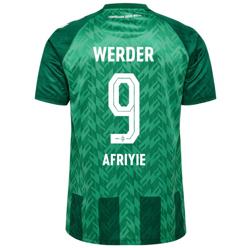 Criança Camisola Neal Afriyie #9 Verde Principal 2024/25 Camisa