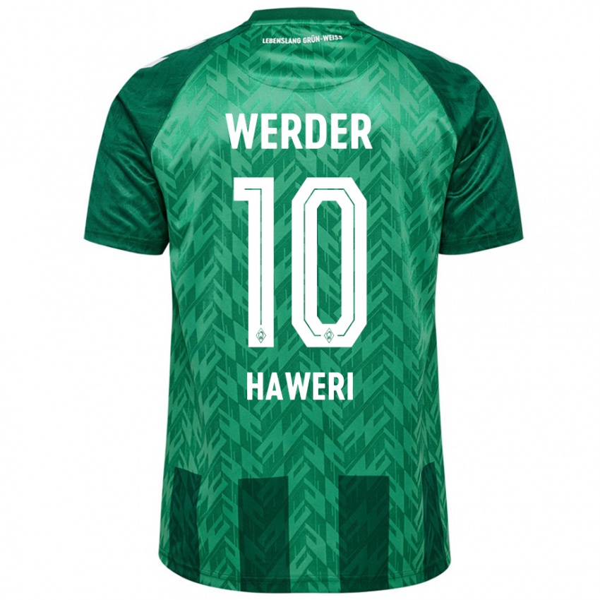 Criança Camisola Adrian Haweri #10 Verde Principal 2024/25 Camisa