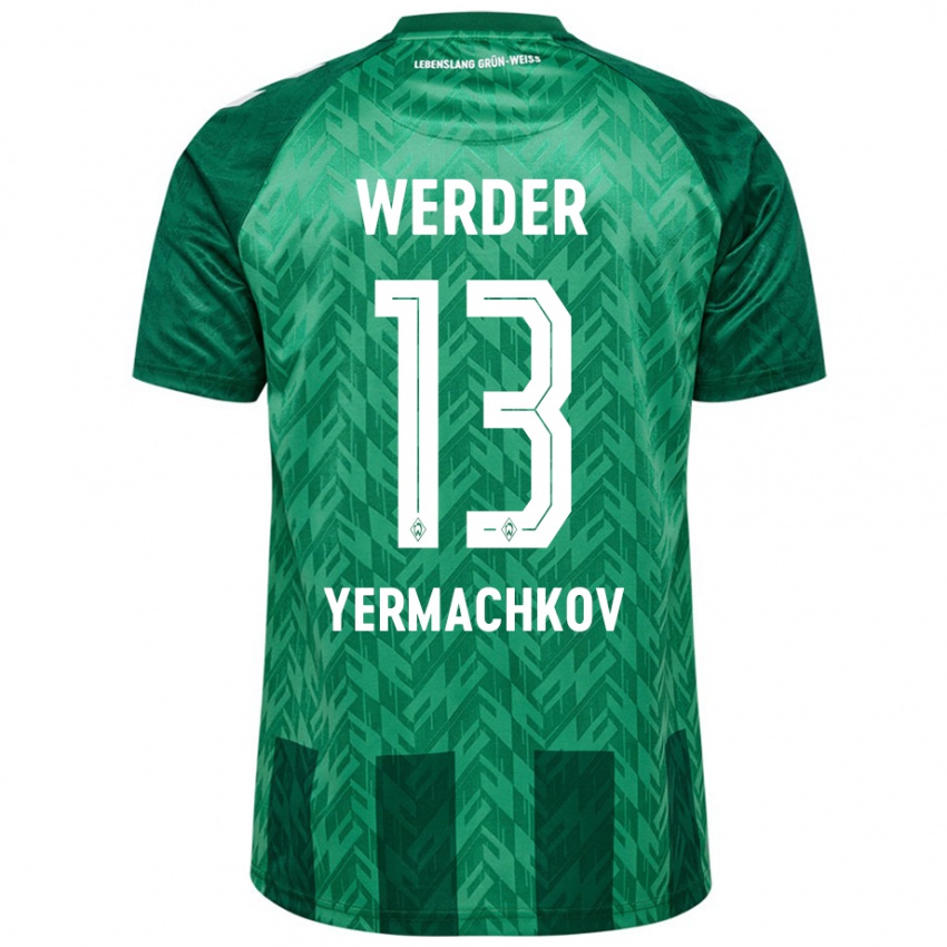 Criança Camisola Ivan Yermachkov #13 Verde Principal 2024/25 Camisa