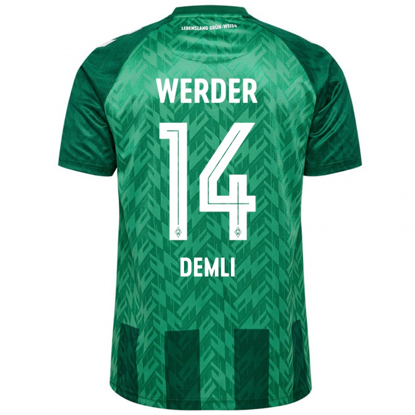 Criança Camisola Rezan Demli #14 Verde Principal 2024/25 Camisa