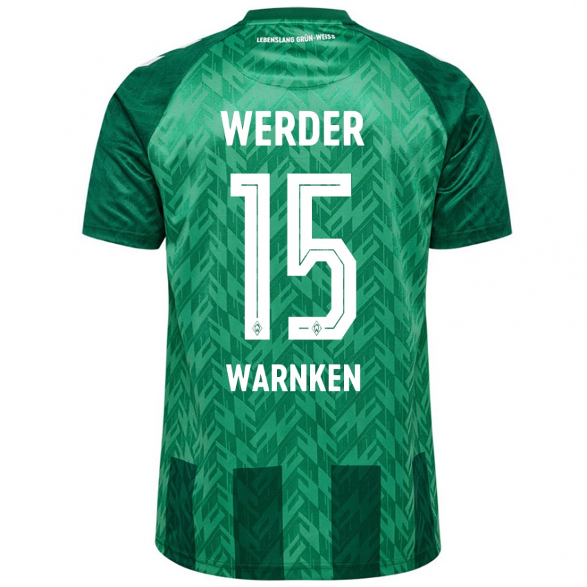 Criança Camisola Jannes Warnken #15 Verde Principal 2024/25 Camisa