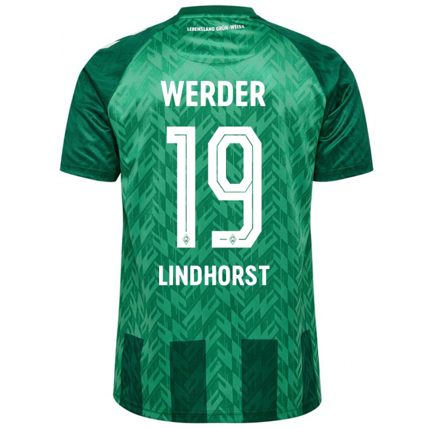 Criança Camisola Jerrit Lindhorst #19 Verde Principal 2024/25 Camisa