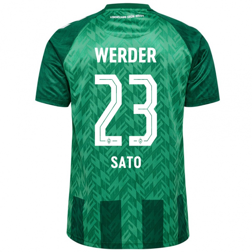 Criança Camisola Kein Sato #23 Verde Principal 2024/25 Camisa