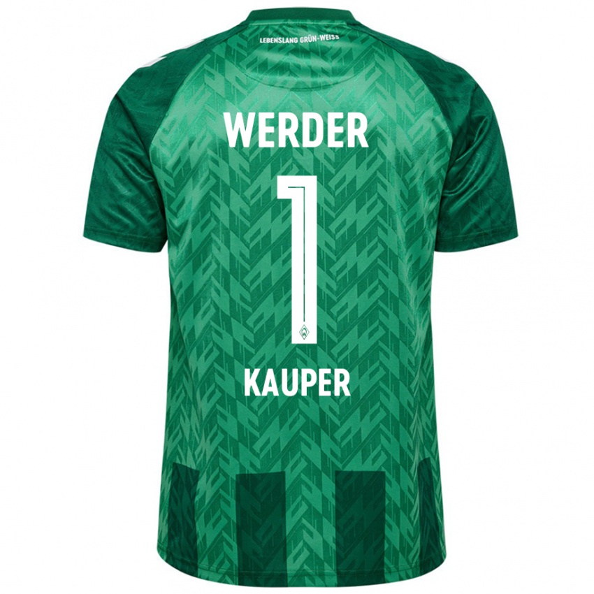 Criança Camisola Ben Käuper #1 Verde Principal 2024/25 Camisa