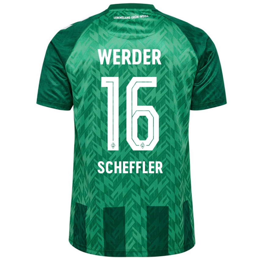 Criança Camisola Ian Scheffler #16 Verde Principal 2024/25 Camisa