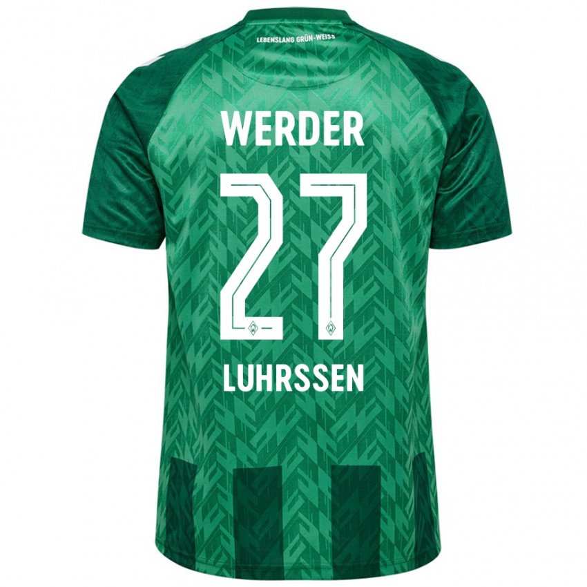 Criança Camisola Nina Luhrssen #27 Verde Principal 2024/25 Camisa