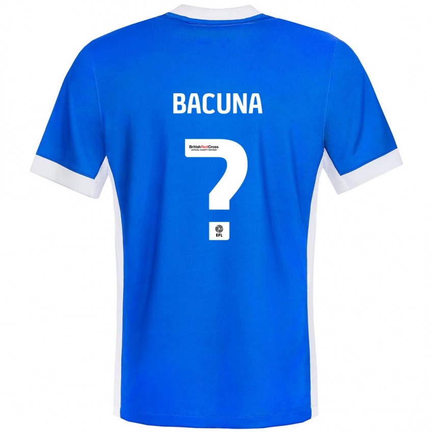 Criança Camisola Juninho Bacuna #0 Branco Azul Principal 2024/25 Camisa