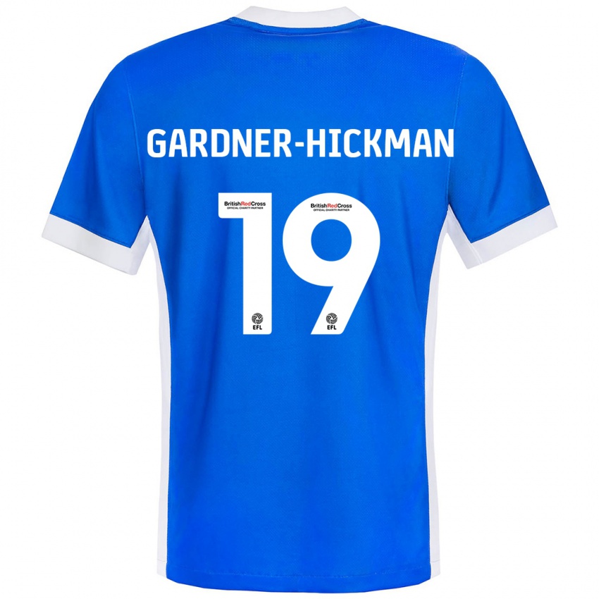 Criança Camisola Taylor Gardner-Hickman #19 Branco Azul Principal 2024/25 Camisa