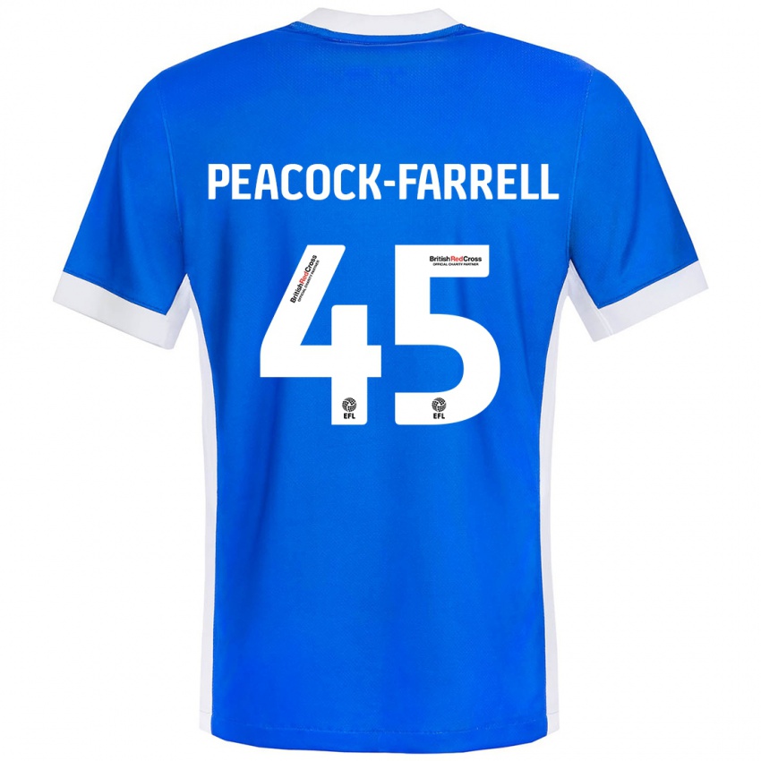 Criança Camisola Bailey Peacock-Farrell #45 Branco Azul Principal 2024/25 Camisa