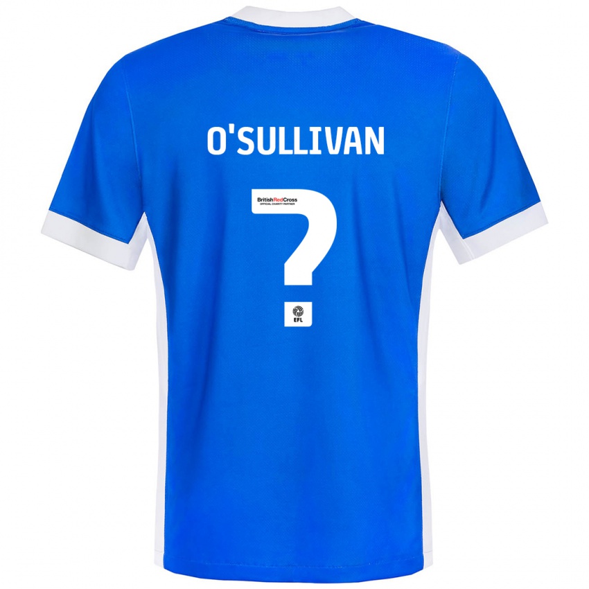 Criança Camisola William O'sullivan #0 Branco Azul Principal 2024/25 Camisa