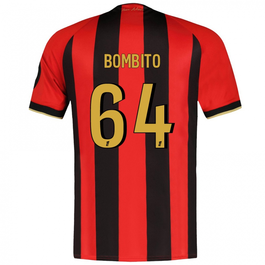 Criança Camisola Moïse Bombito #64 Vermelho Preto Principal 2024/25 Camisa