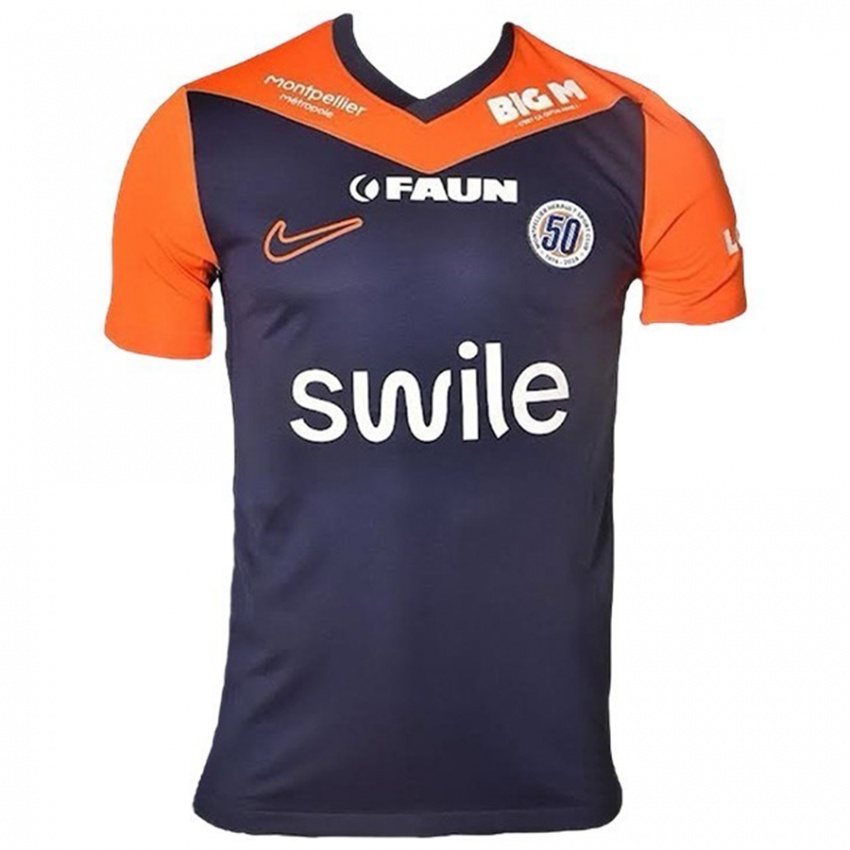 Criança Camisola Lucas Da Silva #0 Laranja Azul Marinho Principal 2024/25 Camisa