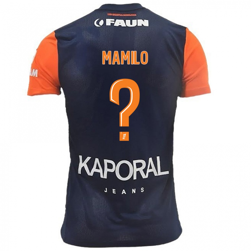 Criança Camisola Craig Mamilo #0 Laranja Azul Marinho Principal 2024/25 Camisa