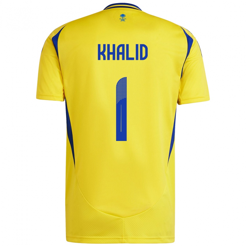 Criança Camisola Sara Khalid #1 Azul Amarelo Principal 2024/25 Camisa