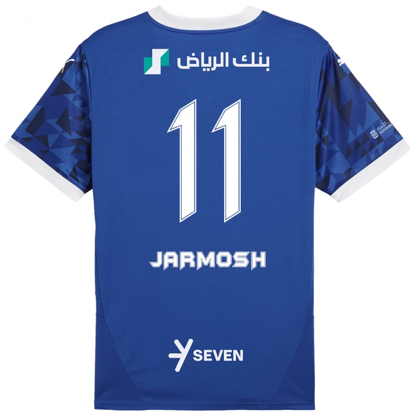 Criança Camisola Abdulaziz Jarmosh #11 Azul Escuro Branco Principal 2024/25 Camisa