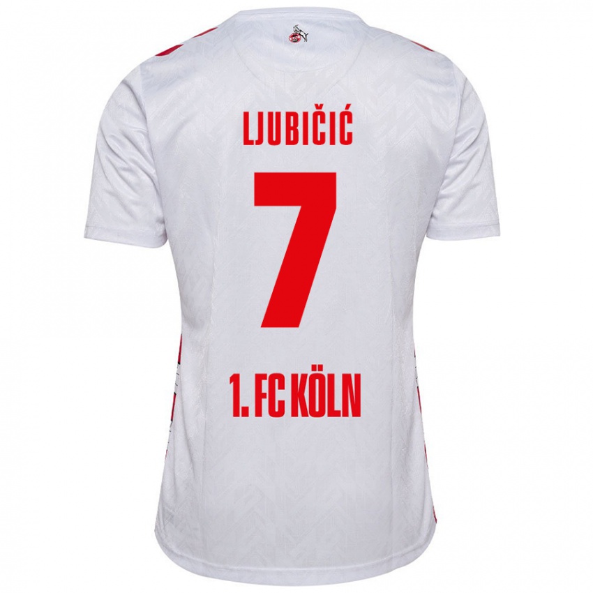 Criança Camisola Dejan Ljubicic #7 Vermelho Branco Principal 2024/25 Camisa