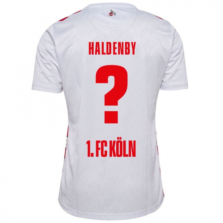 Criança Camisola Ben Haldenby #0 Vermelho Branco Principal 2024/25 Camisa