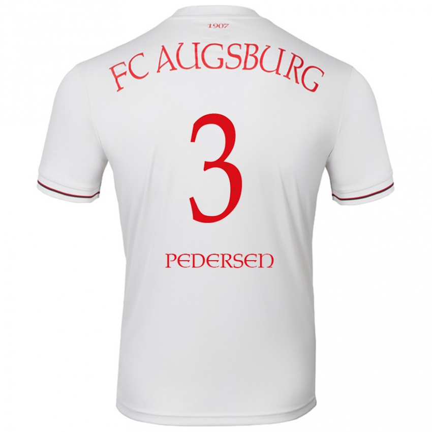 Criança Camisola Mads Pedersen #3 Branco Principal 2024/25 Camisa