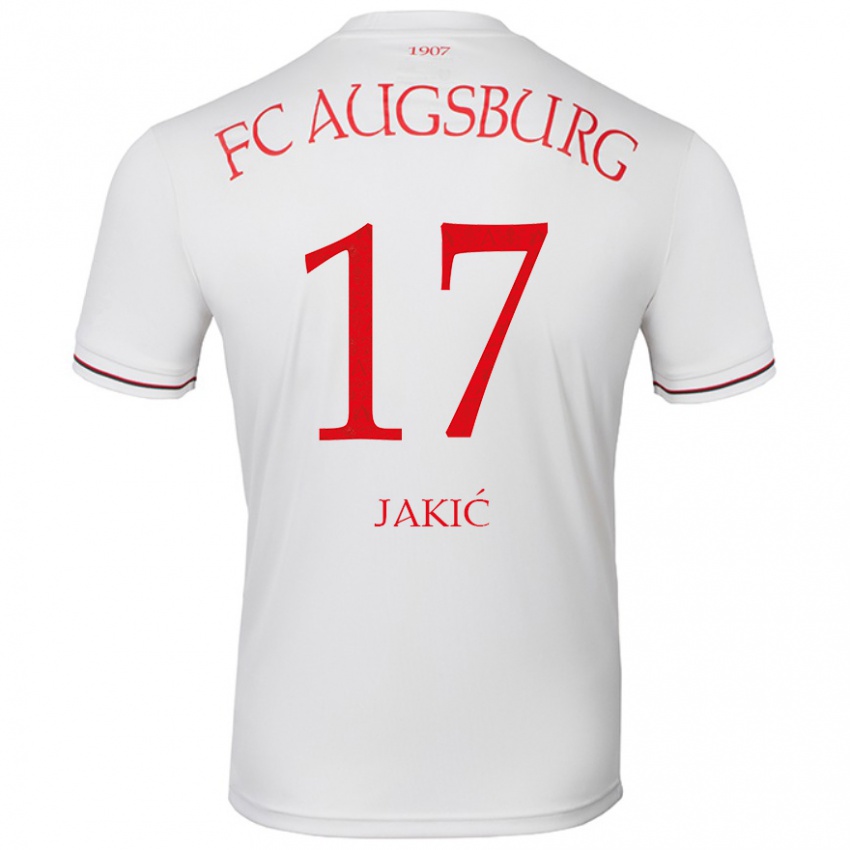 Criança Camisola Kristijan Jakic #17 Branco Principal 2024/25 Camisa