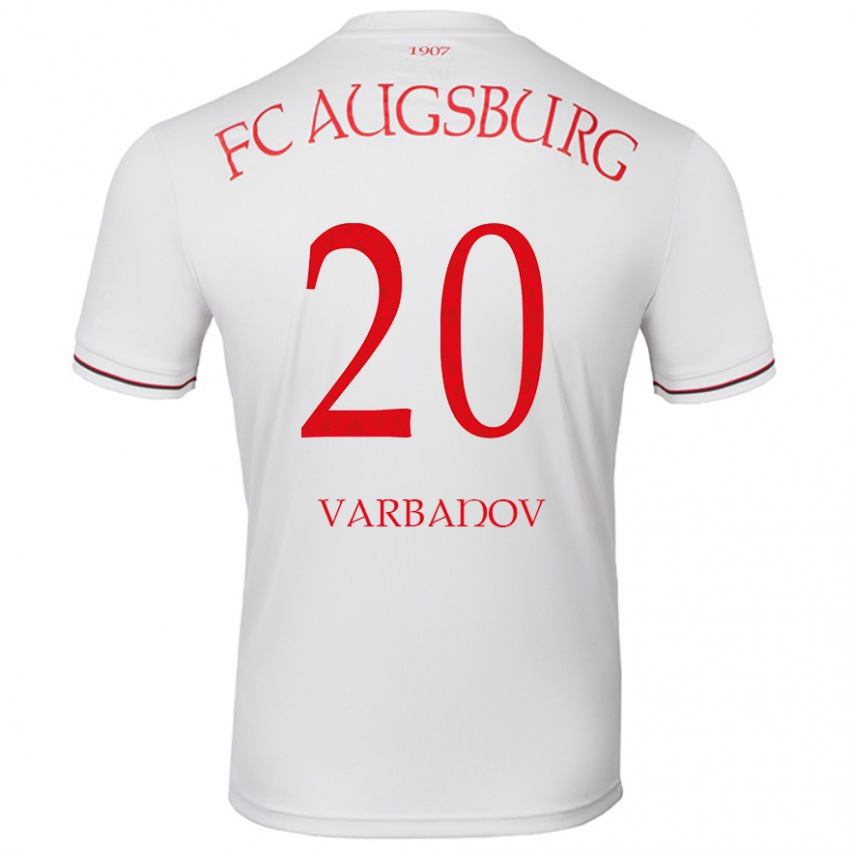 Criança Camisola Svetoslav Varbanov #20 Branco Principal 2024/25 Camisa