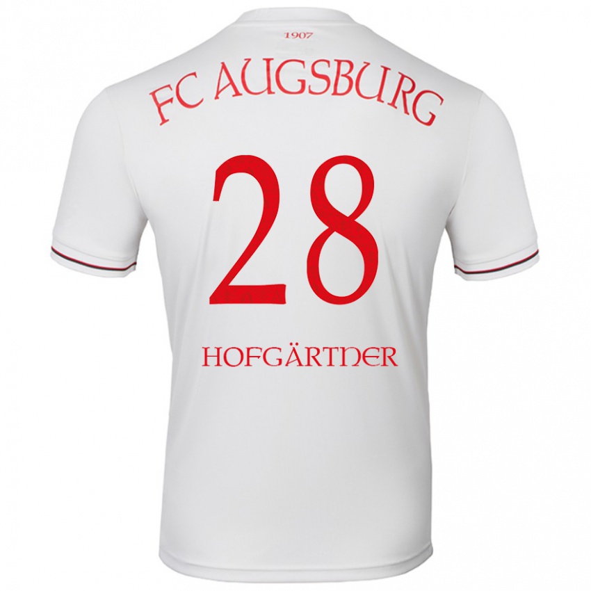 Criança Camisola Hendrik Hofgärtner #28 Branco Principal 2024/25 Camisa