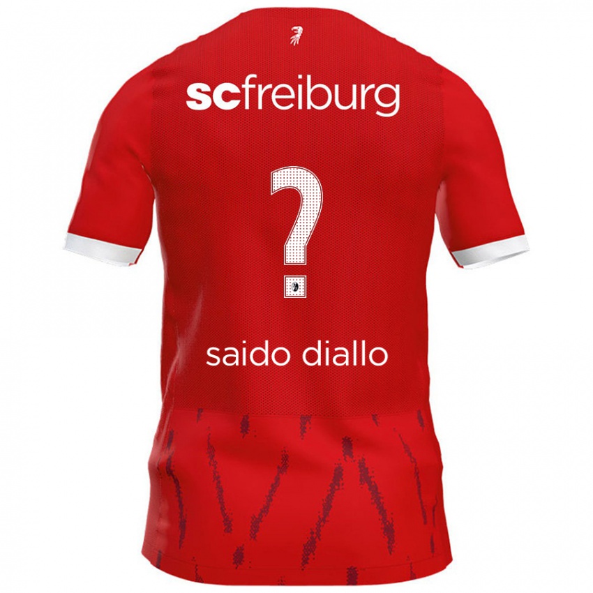 Criança Camisola Mamadou Saido Diallo #0 Vermelho Principal 2024/25 Camisa