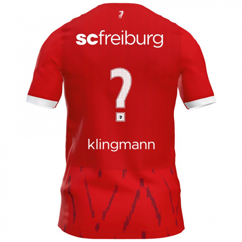 Criança Camisola Sebastian Klingmann #0 Vermelho Principal 2024/25 Camisa