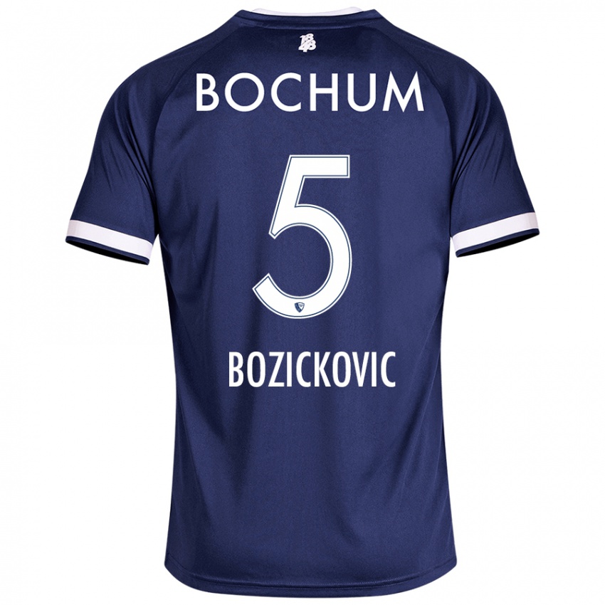 Criança Camisola Niko Bozickovic #5 Azul Escuro Principal 2024/25 Camisa