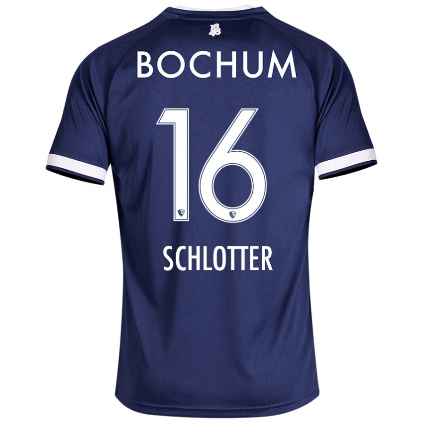 Criança Camisola Joel Schlotter #16 Azul Escuro Principal 2024/25 Camisa