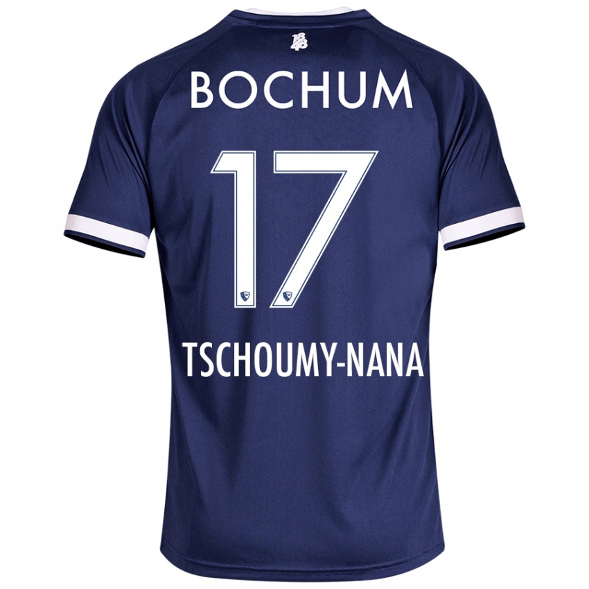 Criança Camisola Daryl Tschoumy-Nana #17 Azul Escuro Principal 2024/25 Camisa