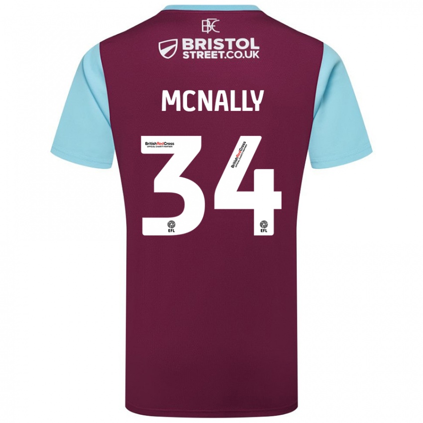 Criança Camisola Luke Mcnally #34 Crédito Borboleta Azul Principal 2024/25 Camisa