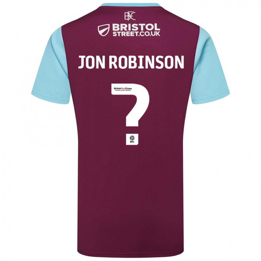 Criança Camisola Jon Ander Vilar Robinson #0 Crédito Borboleta Azul Principal 2024/25 Camisa