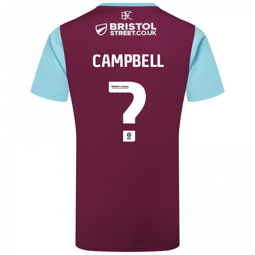 Criança Camisola Murray Campbell #0 Crédito Borboleta Azul Principal 2024/25 Camisa