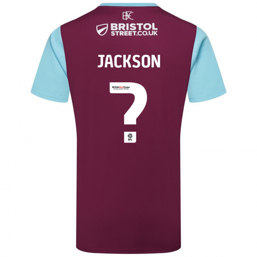 Criança Camisola Luca Jackson #0 Crédito Borboleta Azul Principal 2024/25 Camisa