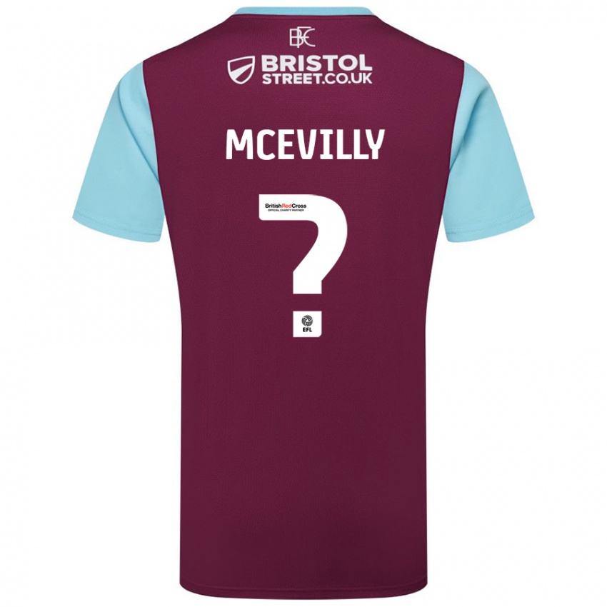 Criança Camisola Jack Mcevilly #0 Crédito Borboleta Azul Principal 2024/25 Camisa