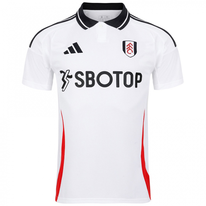 Criança Camisola Bernd Leno #1 Branco Principal 2024/25 Camisa