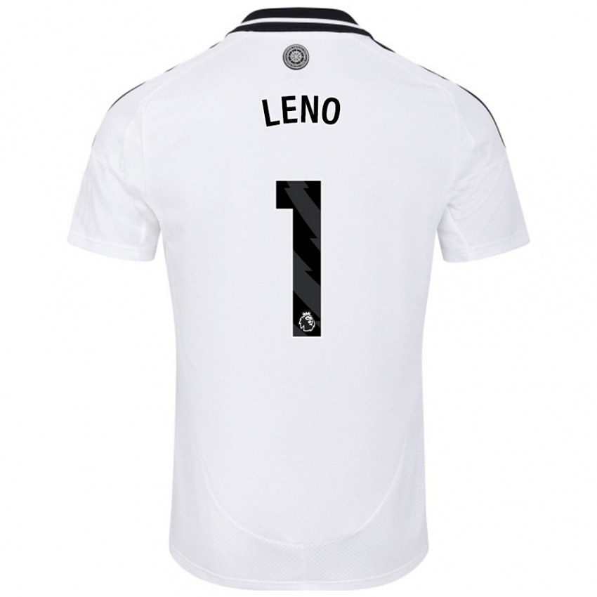 Criança Camisola Bernd Leno #1 Branco Principal 2024/25 Camisa