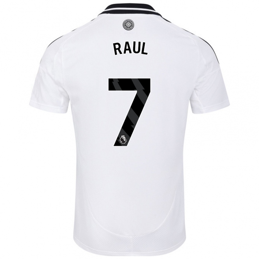 Criança Camisola Raúl Jiménez #7 Branco Principal 2024/25 Camisa