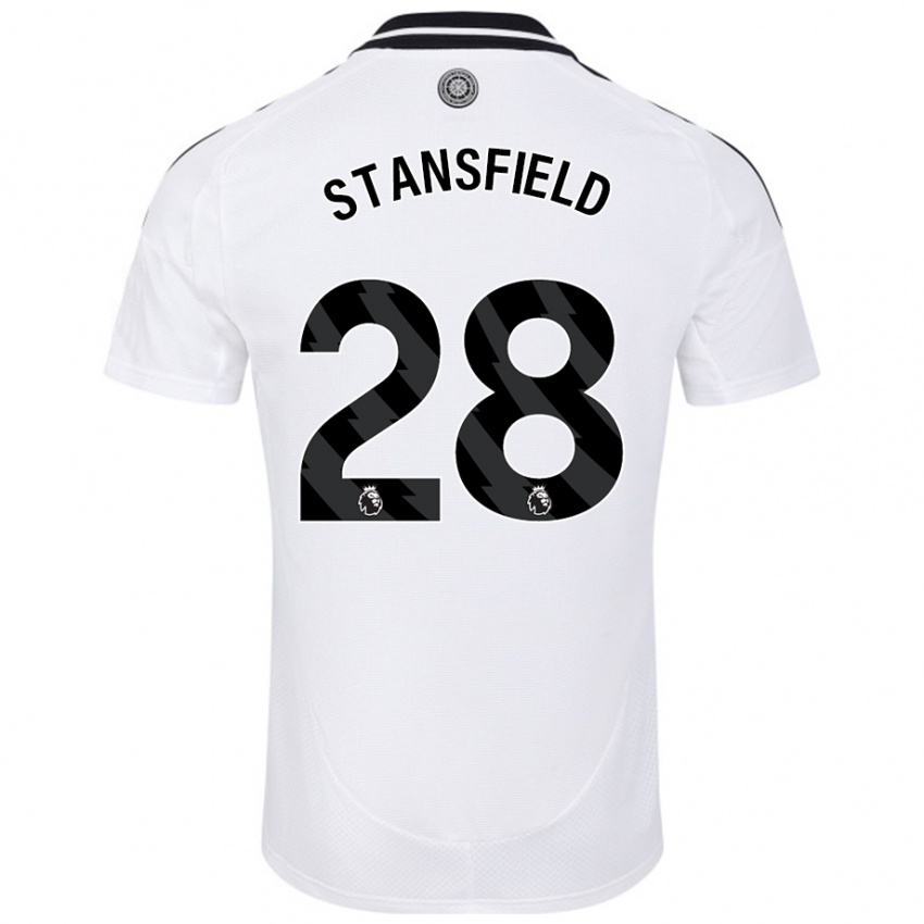 Criança Camisola Jay Stansfield #28 Branco Principal 2024/25 Camisa