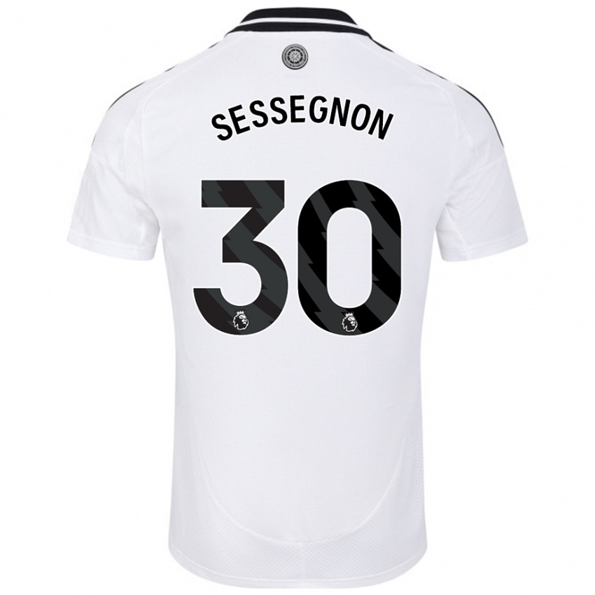 Criança Camisola Ryan Sessegnon #30 Branco Principal 2024/25 Camisa