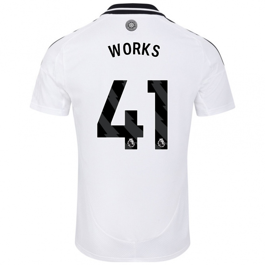 Criança Camisola Terrell Works #41 Branco Principal 2024/25 Camisa