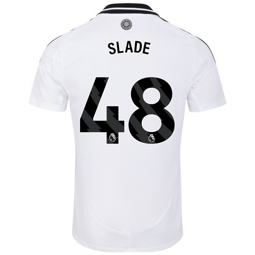 Criança Camisola Bradley Slade #48 Branco Principal 2024/25 Camisa