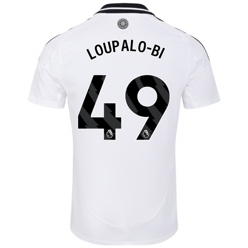 Criança Camisola Aaron Loupalo-Bi #49 Branco Principal 2024/25 Camisa