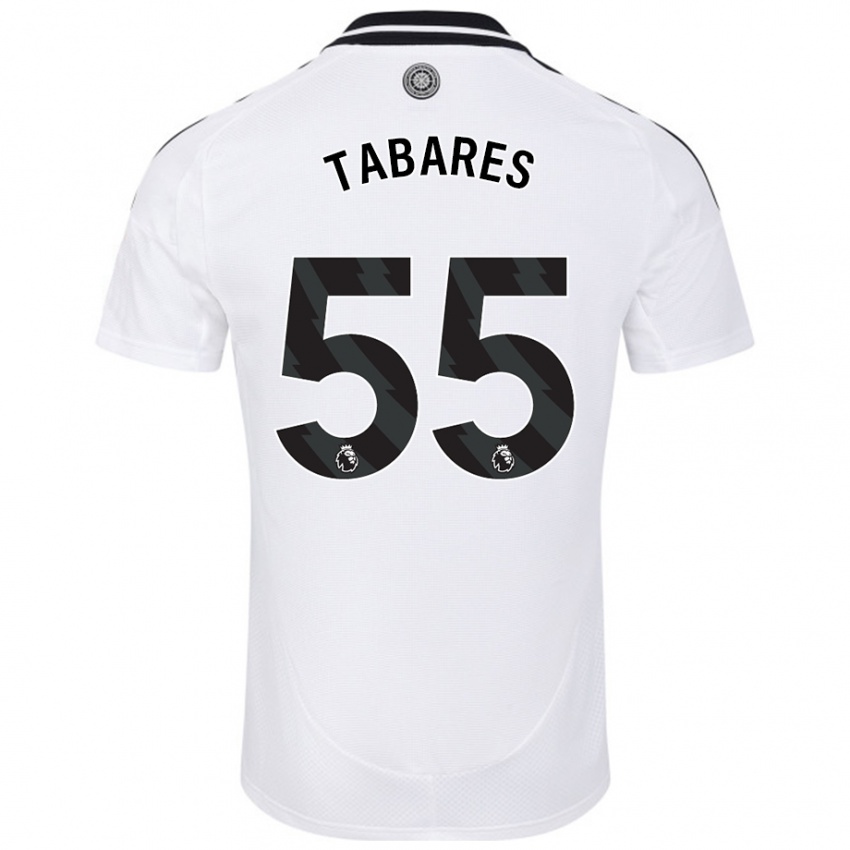 Criança Camisola Samuel Tabares #55 Branco Principal 2024/25 Camisa