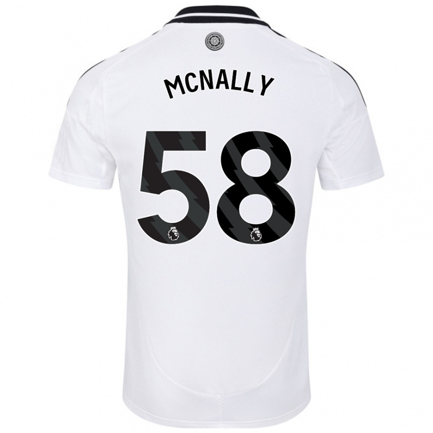 Criança Camisola Alfie Mcnally #58 Branco Principal 2024/25 Camisa