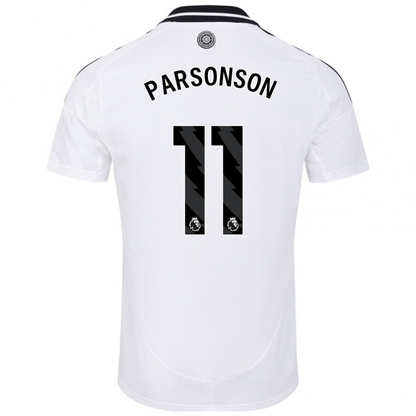 Criança Camisola Madi Parsonson #11 Branco Principal 2024/25 Camisa