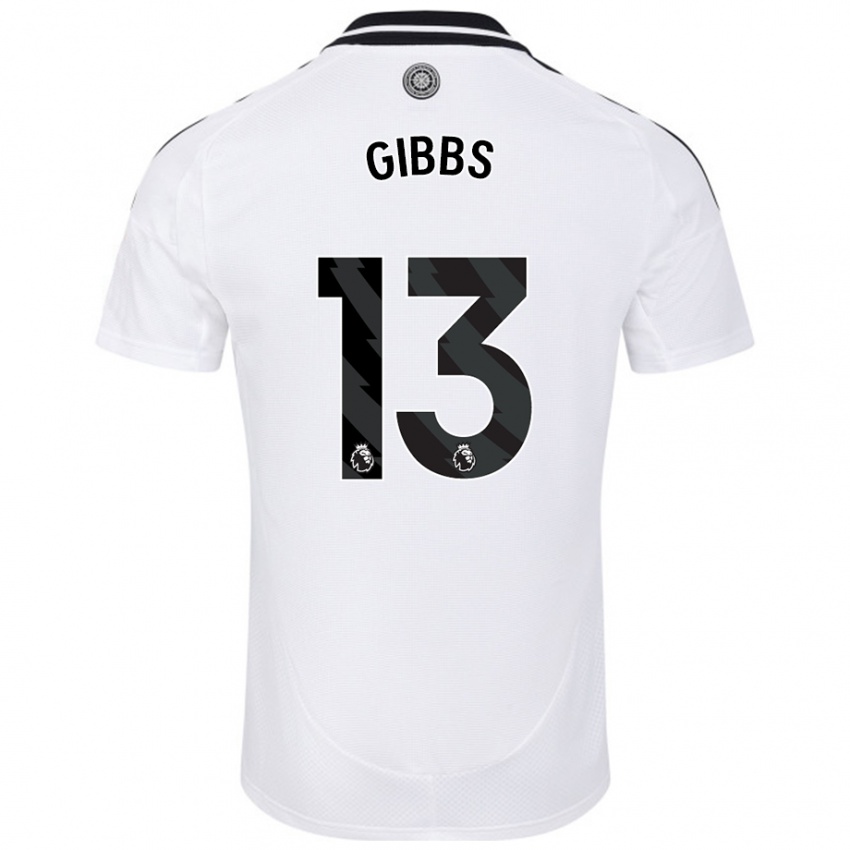 Criança Camisola Frankie Gibbs #13 Branco Principal 2024/25 Camisa