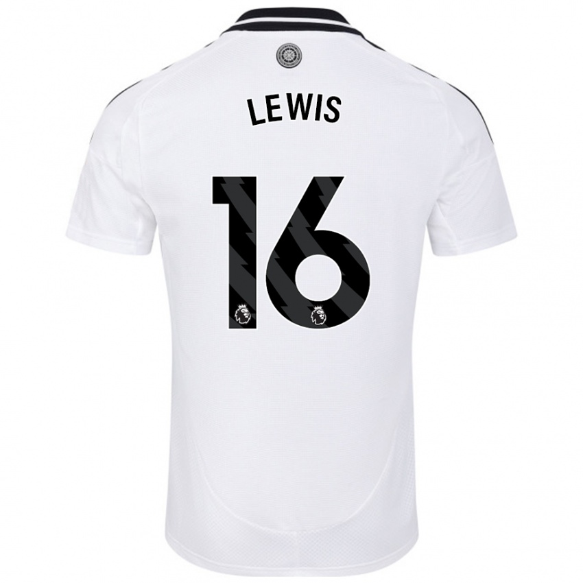 Criança Camisola Milla Lewis #16 Branco Principal 2024/25 Camisa