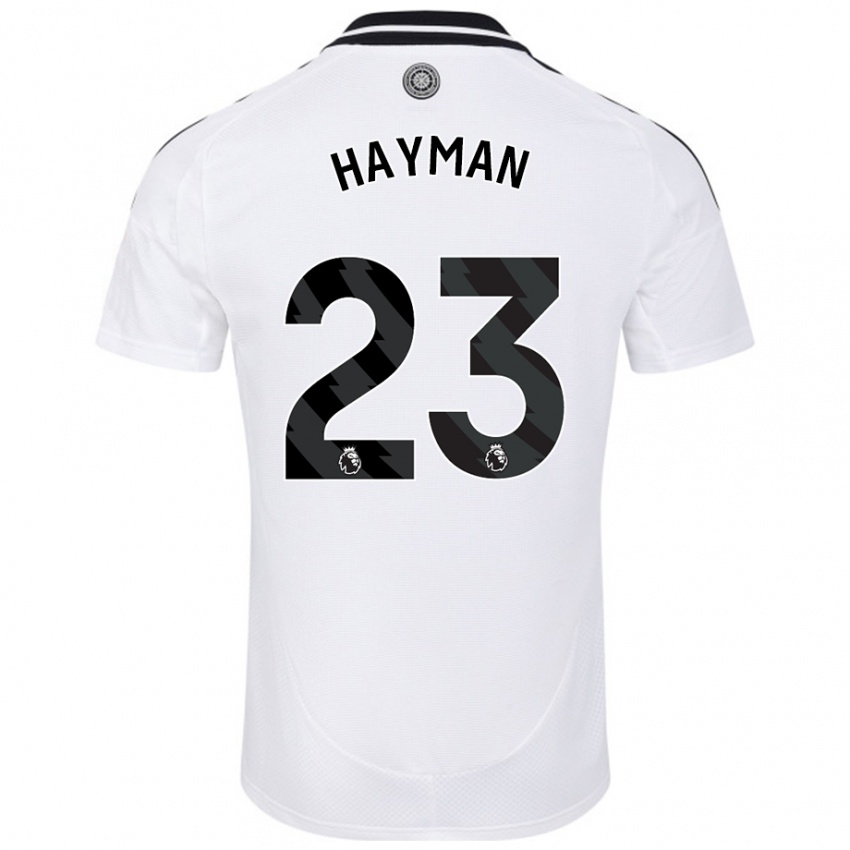 Criança Camisola Alex Hayman #23 Branco Principal 2024/25 Camisa