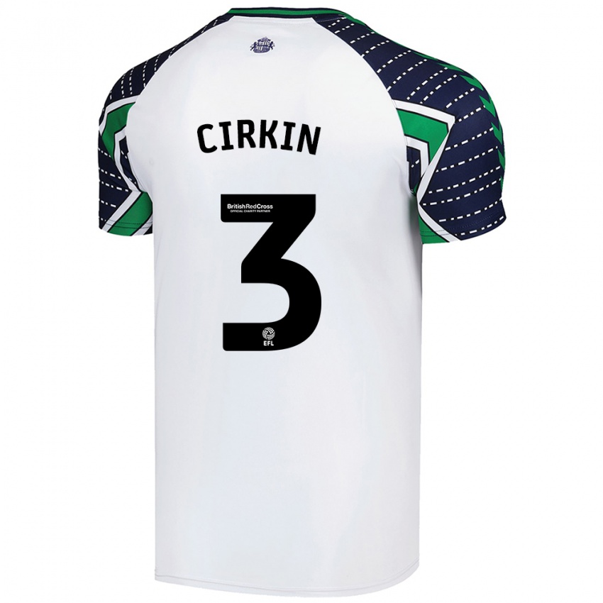 Criança Camisola Dennis Cirkin #3 Branco Alternativa 2024/25 Camisa